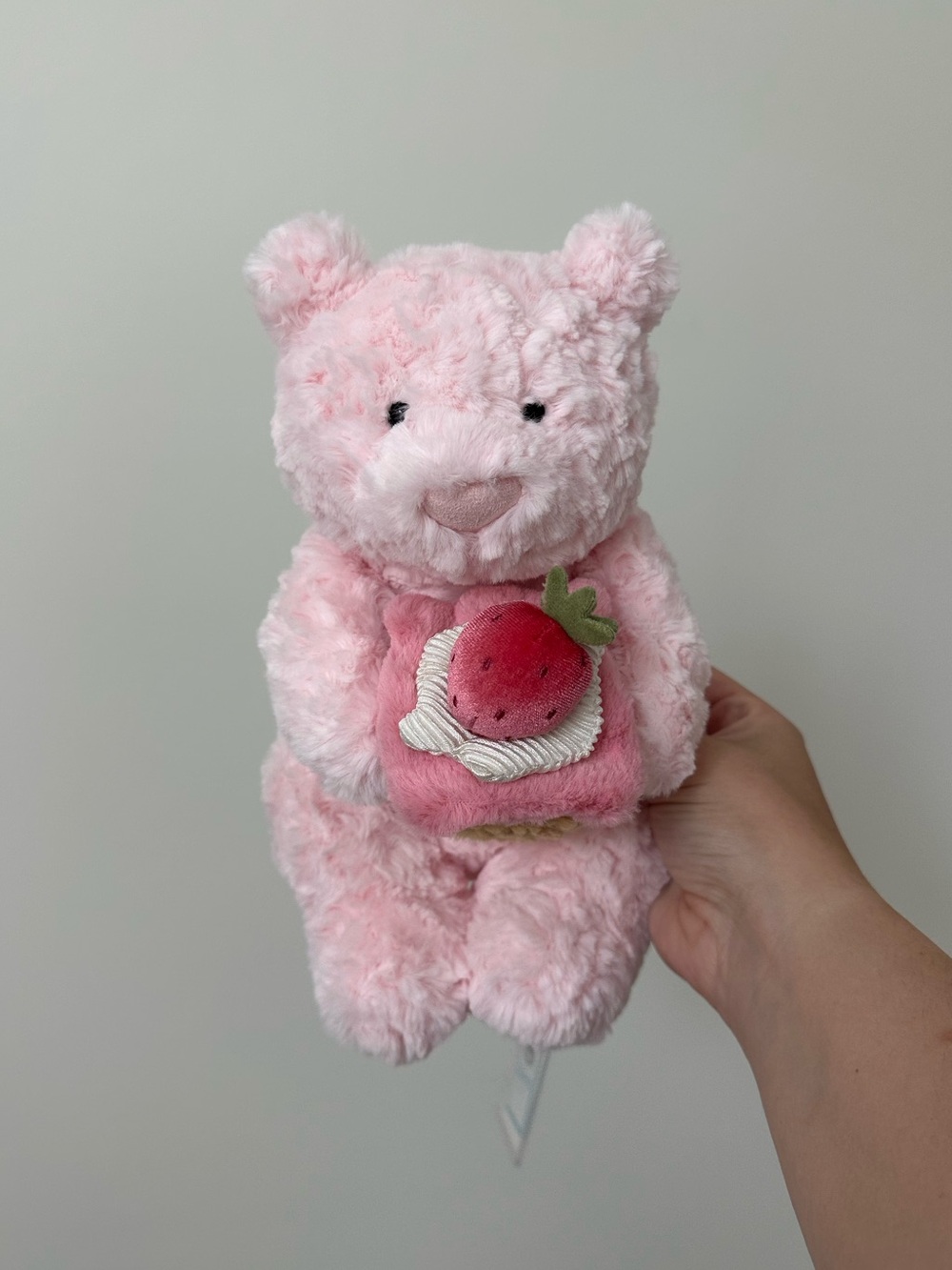 Leola Bear with Strawberry Cake